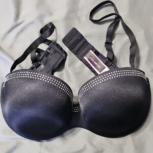La SENZA Black Bra with White Accents